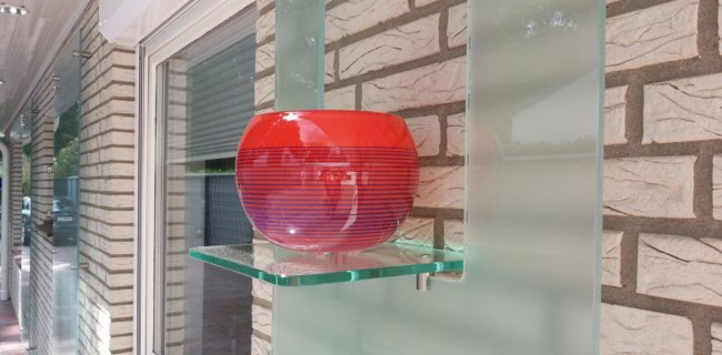 Glasdesign Glasboden Glasvase Sicherheitsglas glasverkleidung glaserei richter