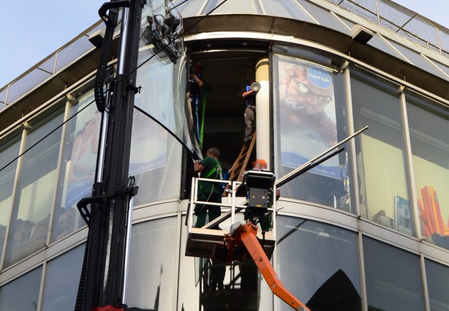 Karstadt Fassadenarbeiten Fenstertausch Glaserei Richter