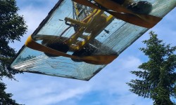 Austausch kaputte Panzerglasscheibe